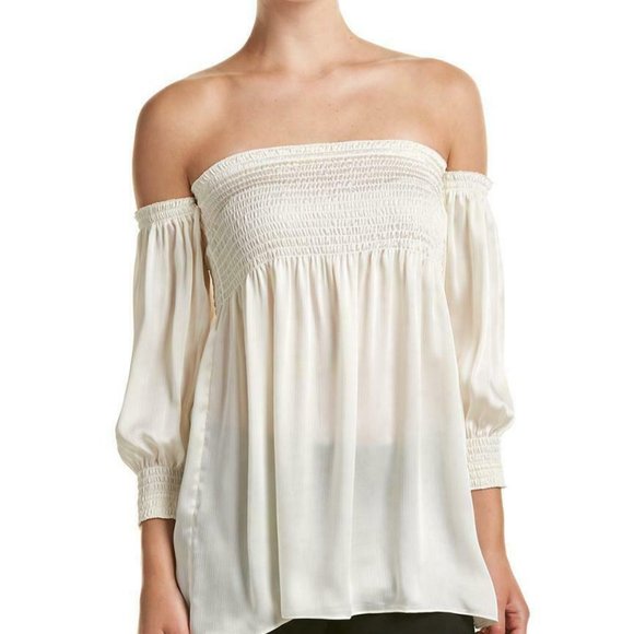 Laundry By Shelli Segal Tops - Laundry by Shelli Segal Off the Shoulder Cream Top